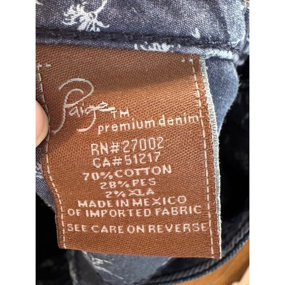 Paige Premium Denim Womens Jeans Size 28 Dark Wash Mid Rise Straight Leg - Picture 4 of 7